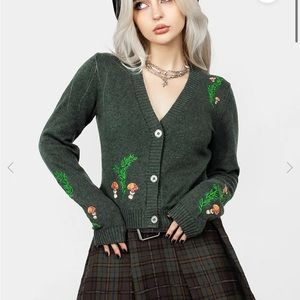 Fable embroidered cardigan Disturbia size Large